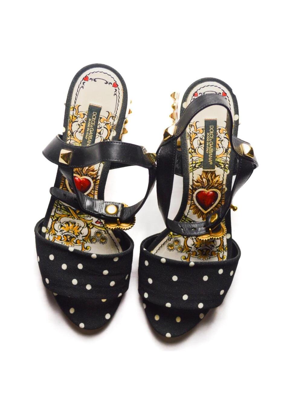 Polka Dot Dolce & Gabbana Heart of Hearts Sandals